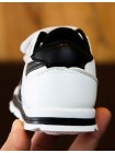 Детские черно-белые кроссовки-кеды для малыша на липучках 